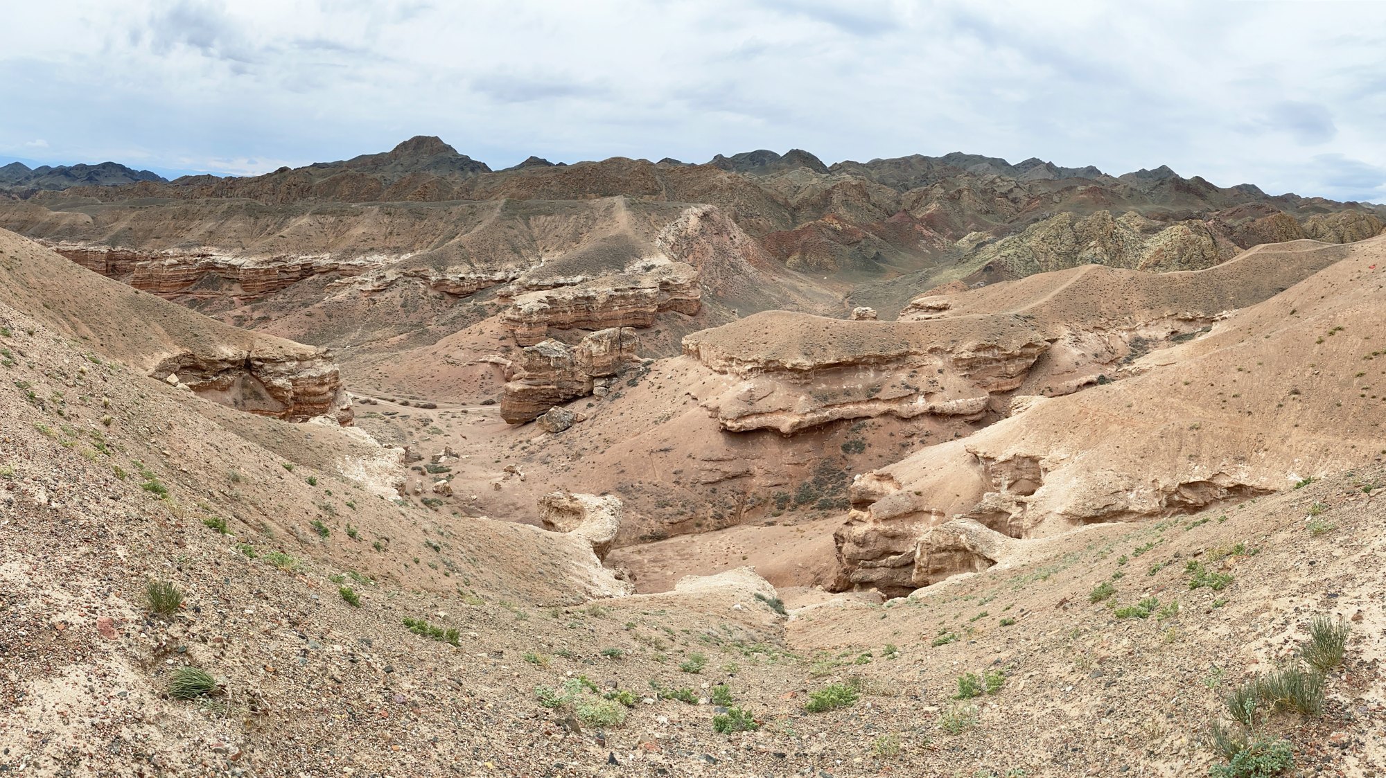 Charyn Canyon’s dramatic red rock formations